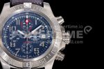Breitling Avenger II Seawolf Chronograph TF Titanium Black Dial on Gray Nylon Strap A7750 Super Clone Watch - Image 4