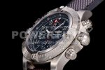 Breitling Avenger II Seawolf Chronograph TF Titanium Black Dial on Gray Nylon Strap A7750 Super Clone Watch - Image 6