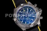 Breitling Avenger II Seawolf Chronograph TF PVD Plated Titanium Black Dial on Black Nylon Strap A7750 Super Clone Watch - Image 2