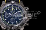 Breitling Avenger II Seawolf Chronograph TF PVD Plated Titanium Black Dial on Black Nylon Strap A7750 Super Clone Watch - Image 4
