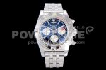 Breitling Navitimer 01 SS JF 1:1 Best Edition Black Dial on SS Bracelet A7750 Super Clone Watch