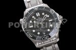 Omega 2018 Seamaster Diver 300M OMF Best Edition Black Ceramic Black Dial on SS Bracelet A8800 (Black Balance Wheel) Super Clone Watch - Image 2