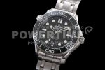 Omega 2018 Seamaster Diver 300M OMF Best Edition Black Ceramic Black Dial on SS Bracelet A8800 (Black Balance Wheel) Super Clone Watch - Image 3