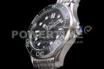 Omega 2018 Seamaster Diver 300M OMF Best Edition Black Ceramic Black Dial on SS Bracelet A8800 (Black Balance Wheel) Super Clone Watch - Image 6
