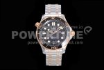 Omega 2018 Seamaster Diver 300M SS/RG VSF 1:1 Best Edition RG Bezel Black Dial on SS/RG Bracelet A8800 Super Clone Watch