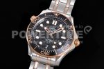 Omega 2018 Seamaster Diver 300M SS/RG VSF 1:1 Best Edition RG Bezel Black Dial on SS/RG Bracelet A8800 Super Clone Watch - Image 3