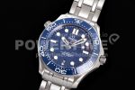 Omega Seamaster Diver 300M ZF 1:1 Best Edition Blue Ceramic Blue Dial on SS Bracelet A8800 Super Clone Watch - Image 3
