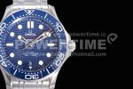 Omega Seamaster Diver 300M ZF 1:1 Best Edition Blue Ceramic Blue Dial on SS Bracelet A8800 Super Clone Watch - Image 4