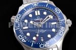 Omega Seamaster Diver 300M ZF 1:1 Best Edition Blue Ceramic Blue Dial on SS Bracelet A8800 Super Clone Watch - Image 5