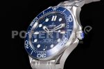 Omega Seamaster Diver 300M ZF 1:1 Best Edition Blue Ceramic Blue Dial on SS Bracelet A8800 Super Clone Watch - Image 6