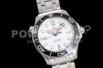 Omega Seamaster Diver 300M ZF 1:1 Best Edition Black Ceramic White Dial on SS Bracelet A8800 Super Clone Watch - Image 2