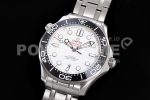 Omega Seamaster Diver 300M ZF 1:1 Best Edition Black Ceramic White Dial on SS Bracelet A8800 Super Clone Watch - Image 3