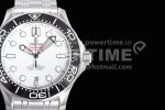 Omega Seamaster Diver 300M ZF 1:1 Best Edition Black Ceramic White Dial on SS Bracelet A8800 Super Clone Watch - Image 4