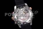 Omega Seamaster 300M Chrono SS/RG OMF 1:1 Best Edition Black Dial on Black Rubber Strap A9900 Super Clone Watch - Image 8