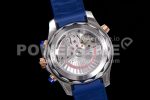 Omega Seamaster 300M Chrono SS/YG OMF 1:1 Best Edition Blue Dial on Blue Rubber Strap A9900 Super Clone Watch - Image 7