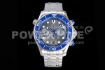 Omega Seamaster 300M Chrono SS OMF 1:1 Best Edition Gray Dial on SS Bracelet A9900 Super Clone Watch