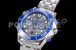 Omega Seamaster 300M Chrono SS OMF 1:1 Best Edition Gray Dial on SS Bracelet A9900 Super Clone Watch - Image 3