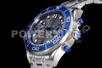 Omega Seamaster 300M Chrono SS OMF 1:1 Best Edition Gray Dial on SS Bracelet A9900 Super Clone Watch - Image 6
