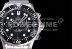 Omega Seamaster 300M Chrono SS OMF 1:1 Best Edition Black Dial on SS Bracelet A9900 Super Clone Watch - Image 4