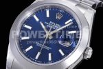 Rolex DateJust 41 126300 904L SS VSF 1:1 Best Edition Blue Dial on Oyster Bracelet VS3235 Super Clone Watch - Image 6