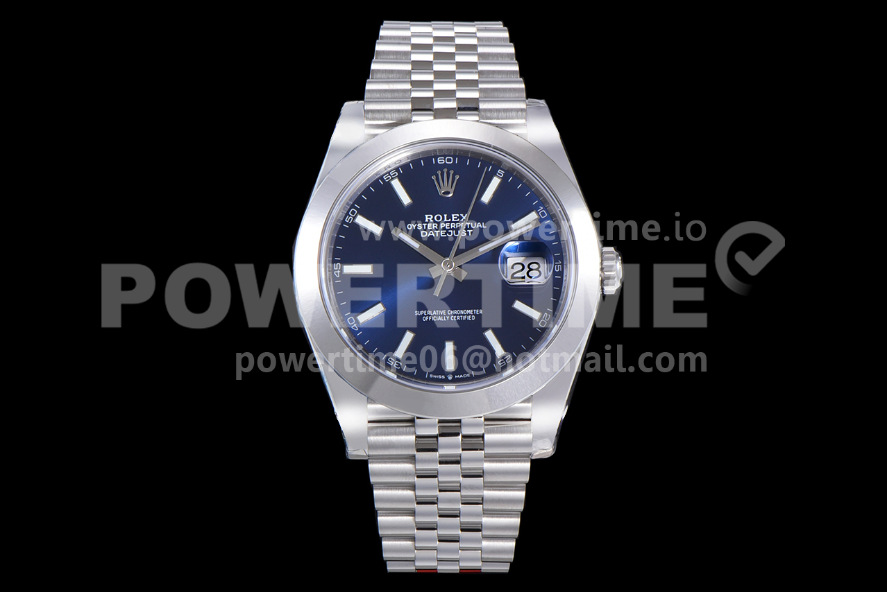 Rolex DateJust 41 126300 904L SS VSF 1:1 Best Edition Blue Dial on Oyster Bracelet VS3235 Super Clone Watch
