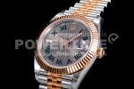 Rolex DateJust 41 126331 VSF 1:1 Best Edition 904L Steel Gray Dial Green Roman Marker on SS/RG Jubilee Bracelet SA3235 Super Clone Watch - Image 3