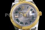 Rolex DateJust 41 126333 DIWF 1:1 Best Edition 904L Steel Gray Dial Green Roman Marker on SS/YG Jubilee Bracelet SA3235 Super Clone Watch - Image 5