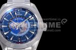 Omega Aqua Terra Worldtimer VSF 1:1 Best Edition Blue Dial on SS Bracelet A8938 Super Clone Watch - Image 4