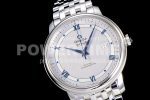 Omega De Ville SS GPF 1:1 Best Edition Silver Dial Blue Markers on SS Bracelet A2824 Super Clone Watch V3 - Image 2