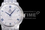 Omega De Ville SS GPF 1:1 Best Edition Silver Dial Blue Markers on SS Bracelet A2824 Super Clone Watch V3 - Image 4