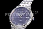 Omega De Ville SS GPF 1:1 Best Edition Light Blue Dial on SS Bracelet A2824 Super Clone Watch V3 - Image 3