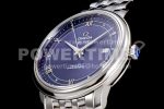 Omega De Ville SS GPF 1:1 Best Edition Light Blue Dial on SS Bracelet A2824 Super Clone Watch V3 - Image 4