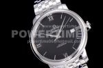 Omega De Ville SS GPF 1:1 Best Edition Black Dial on SS Bracelet A2824 Super Clone Watch V3 - Image 2