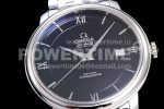 Omega De Ville SS GPF 1:1 Best Edition Black Dial on SS Bracelet A2824 Super Clone Watch V3 - Image 5