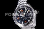 Omega Planet Ocean Professional Ceramic Bezel 45mm 1:1 OMF Best Edition Orange Marker on SS Bracelet A8500 (Black Balance Wheel) Super Clone Watch - Image 5