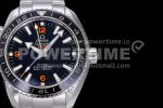 Omega Planet Ocean Professional Ceramic Bezel 45mm 1:1 OMF Best Edition Orange Marker on SS Bracelet A8500 (Black Balance Wheel) Super Clone Watch - Image 3