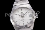 Omega Constellation 38mm SS VSF 1:1 Best Edition White Textured Dial on SS Bracelet A8500 Super Clone Watch - Image 2