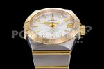 Omega Constellation Ladies SS/YG 28mm AF 1:1 Best Edition White Textured Dial on SS/YG Bracelet ETA Quartz Super Clone Watch - Image 6
