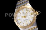 Omega Constellation Ladies SS/YG 28mm AF 1:1 Best Edition White Textured Dial on SS/YG Bracelet ETA Quartz Super Clone Watch - Image 4