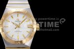 Omega Constellation Ladies SS/YG 28mm AF 1:1 Best Edition White Textured Dial on SS/YG Bracelet ETA Quartz Super Clone Watch - Image 2