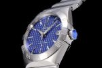 Omega Constellation 38mm SS VSF 1:1 Best Edition Blue Textured Dial on SS Bracelet A8500 Super Clone - Image 5