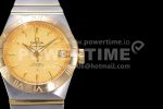 Omega Constellation 38mm SS/YG VSF 1:1 Best Edition Gold Textured Dial on SS/YG Bracelet A8500 Super Clone Watch - Image 2
