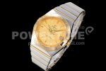 Omega Constellation 38mm SS/YG VSF 1:1 Best Edition Gold Textured Dial on SS/YG Bracelet A8500 Super Clone Watch - Image 3