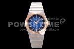 Omega Constellation 38mm SS/RG VSF 1:1 Best Edition Blue Textured Dial on SS/RG Bracelet A8500 Super Clone Watch