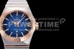Omega Constellation 38mm SS/RG VSF 1:1 Best Edition Blue Textured Dial on SS/RG Bracelet A8500 Super Clone Watch - Image 2