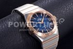 Omega Constellation 38mm SS/RG VSF 1:1 Best Edition Blue Textured Dial on SS/RG Bracelet A8500 Super Clone Watch - Image 5