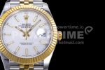 Rolex DateJust 41 126333 904L SS/YG VSF 1:1 Best Edition White Dial on Jubilee Bracelet VS3235 Super Clone Watch - Image 4