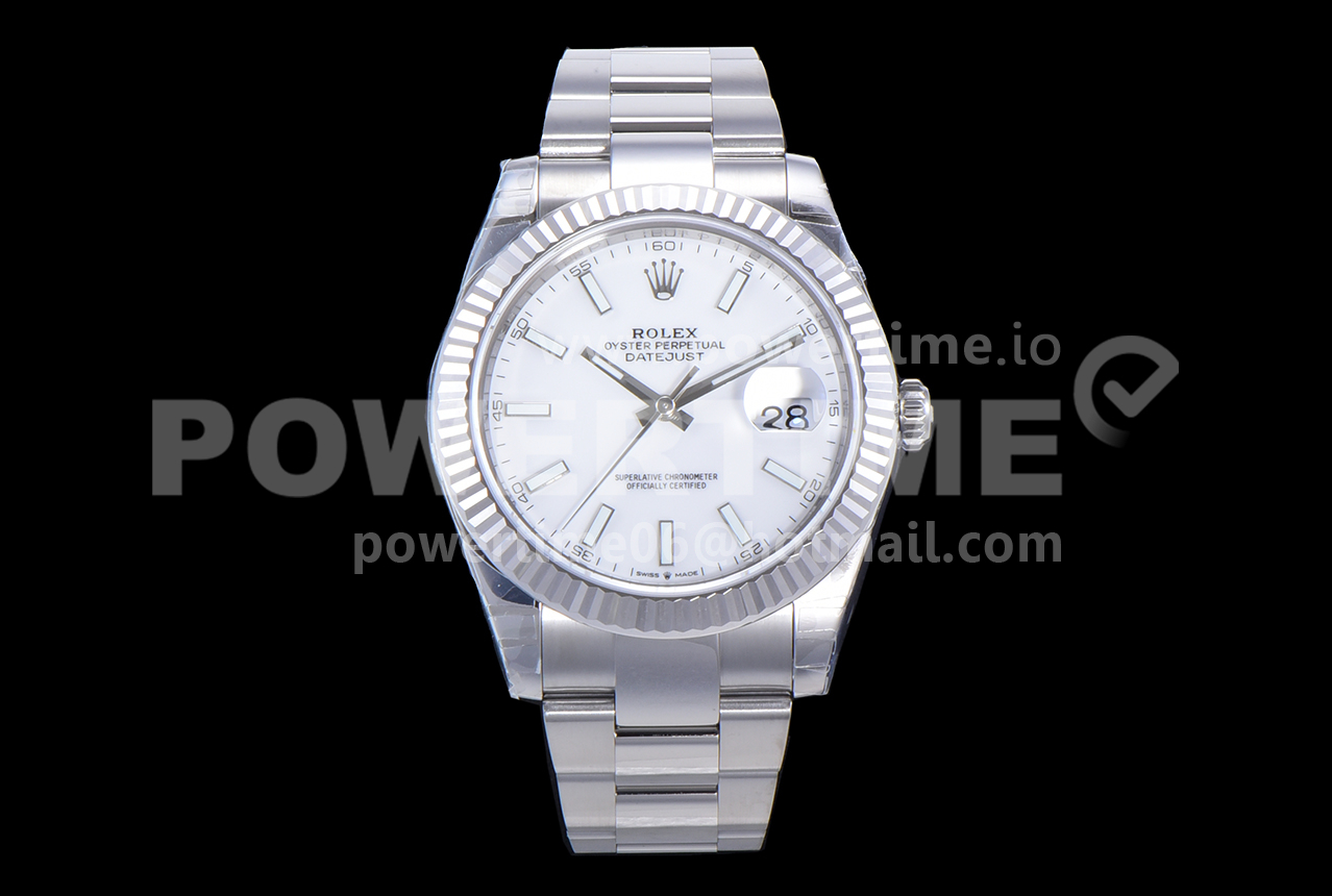 Rolex DateJust 41 126334 904L SS VSF 1:1 Best Edition White Dial on Oyster Bracelet VS3235 Super Clone Watch