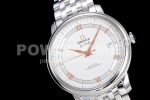 Omega De Ville SS JQK 1:1 Best Edition White Dial on SS Bracelet MIYOTA 9015 Super Clone Watch - Image 2