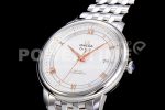 Omega De Ville SS JQK 1:1 Best Edition White Dial on SS Bracelet MIYOTA 9015 Super Clone Watch - Image 3